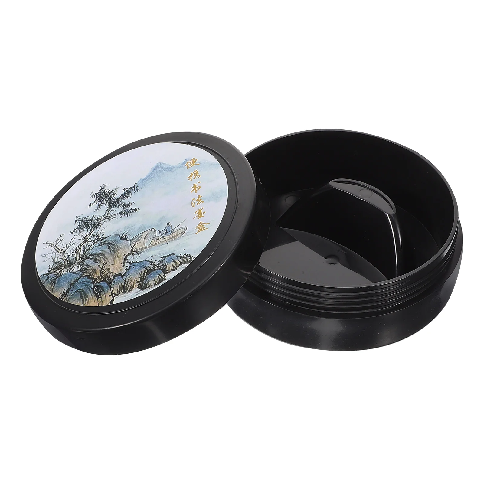 

UV Leak-proof Ink Cartridge Inkstone Calligraphy Block Four Treasures The Study Kit Practice Covered Inkslab