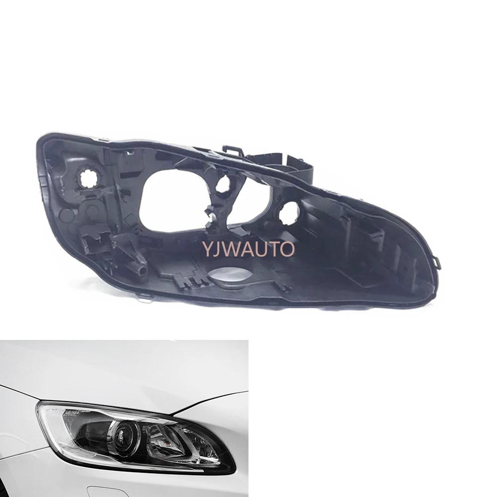 For Volvo S60 V60 2014 2015 2016 2017 2019 Headlamp House Car Headlight Base Replace Auto Front Lamp Holder Rear Back Support