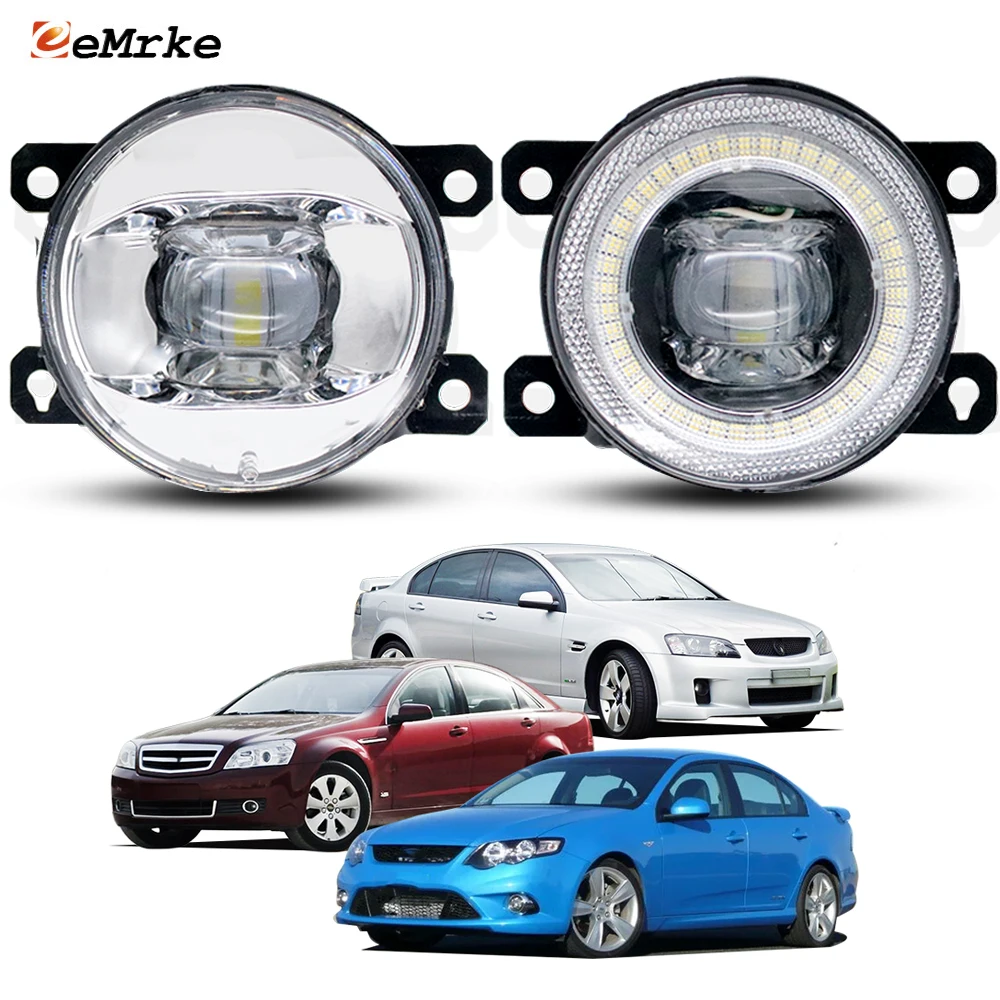 

For Holden Commodore SS SSV SV6 VE Statesman 06-09 Ford Falcon 2008- LED Fog Lights Lens 30W Angel Eye Exterior Lamp Accessories