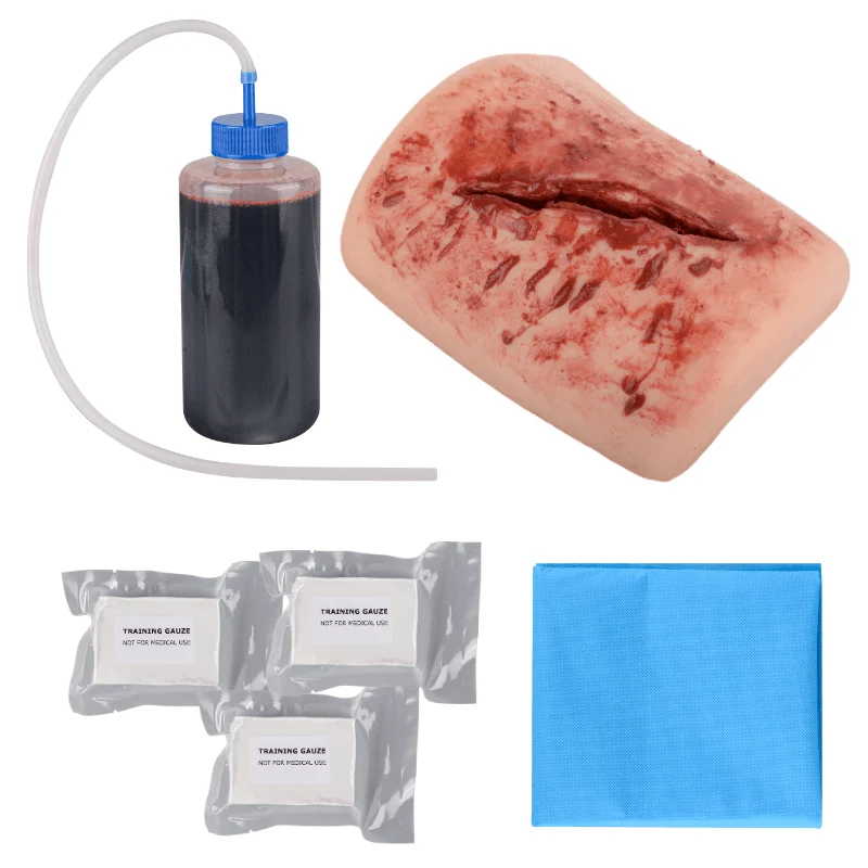 

Thigh Laceration Wound Packing Simulator Wound Pack Trainer Tactical Medical Model