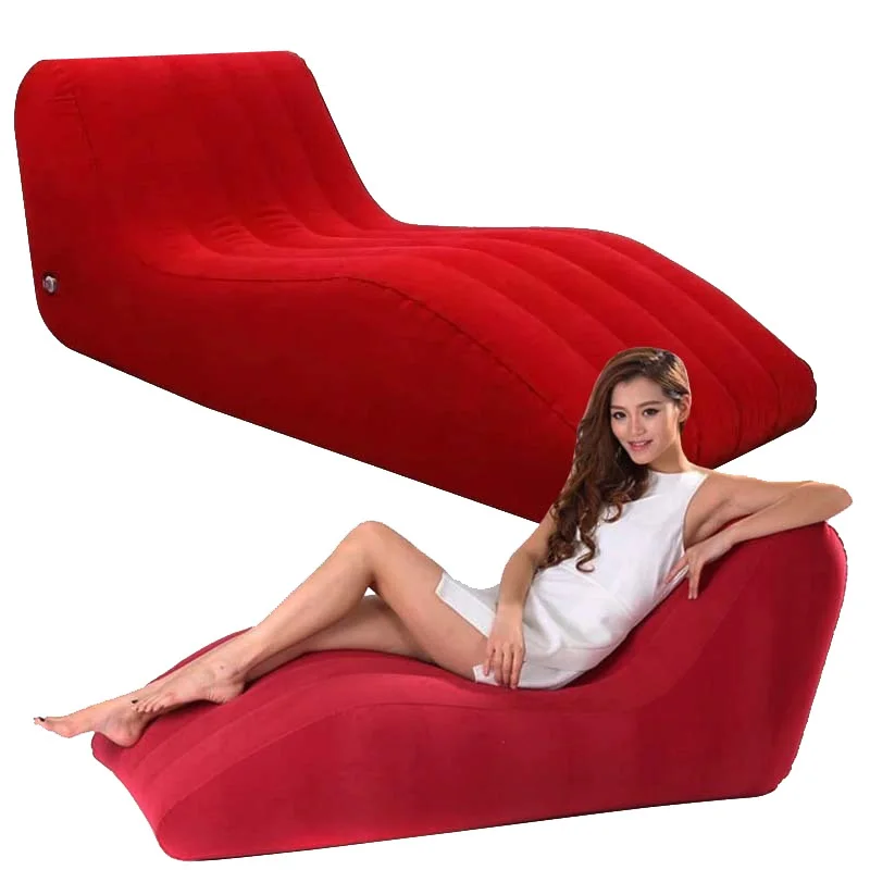 Relaxing Chair Inflatable Sofa Bed Load-bear Sun Lounges Garden Chair Comfort Fold Sofa Outdoor Furniture Armchair Ramp Sofa