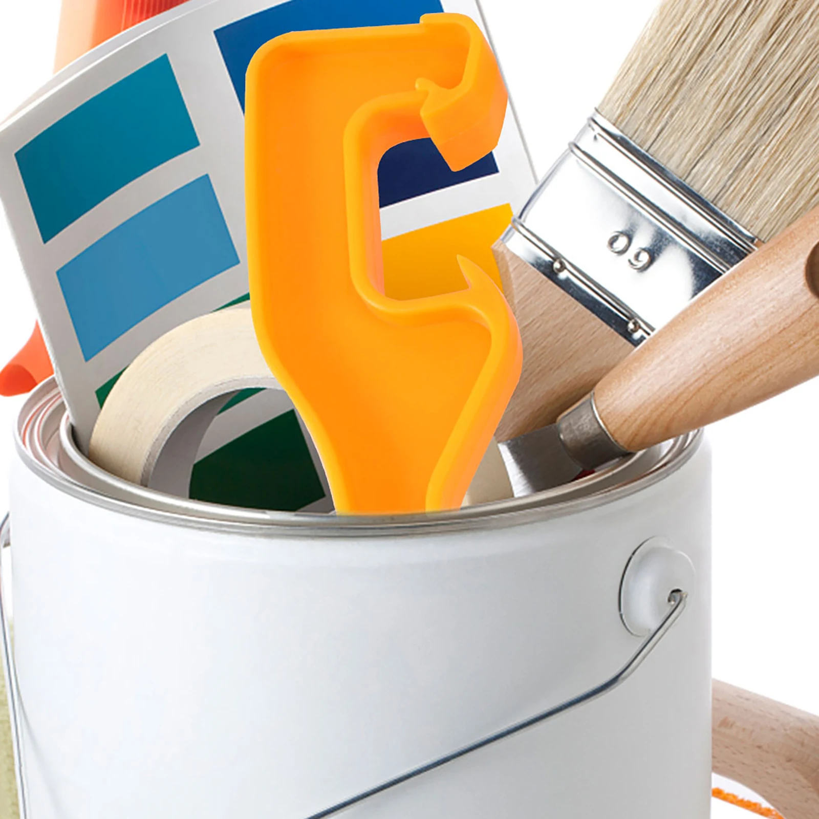 

10Pcs Barrel Lid Remover Oil Barrel Opener Paint Bucket Lid Lifter Long Handle Non Slip Grip Bucket Opener Tool for Stubborn