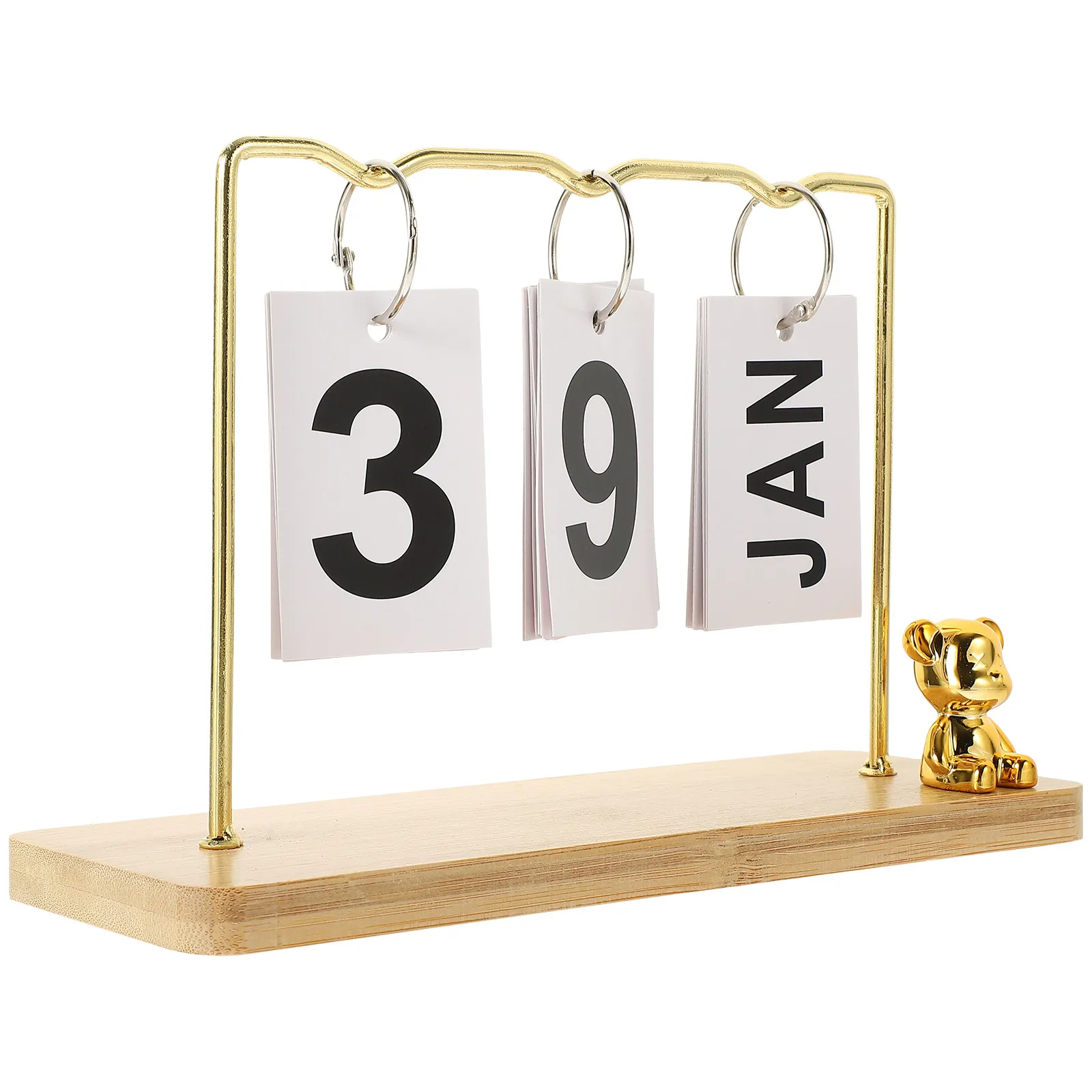 

Многоразовый настольный календарь-перевертыш для украшения рабочего стола, офиса, дома, компактный размер, легко размещать и хранить.