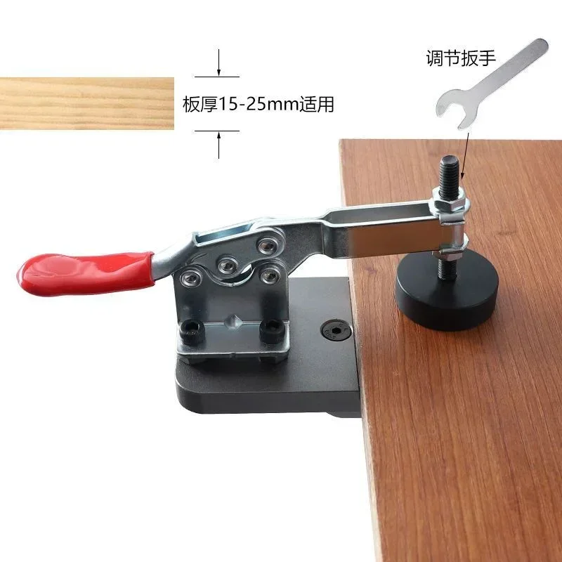 

Small New 35MM Hole Drilling Guide Locator Hole Opener Template Fixture Aluminum Alloy Hinge Boring Jig Woodworking DIY Tools