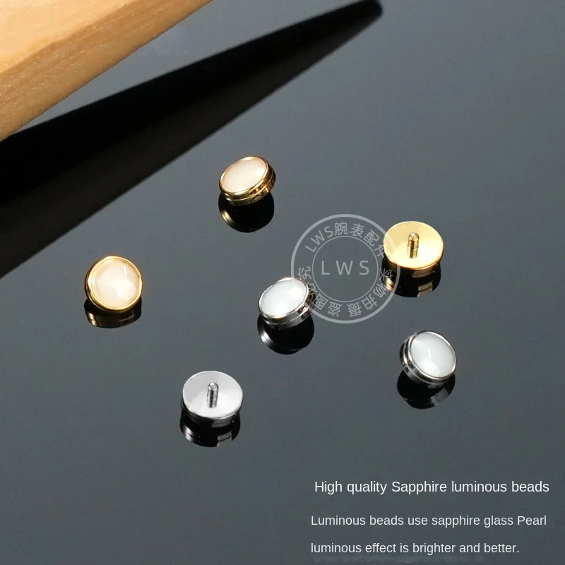 For Rolex Sea Dweller Submariner Blue Green Black Water Ghost Luminous Beads Night Pearl Bezel Insert Ceramic blue-green luminou - Image 4