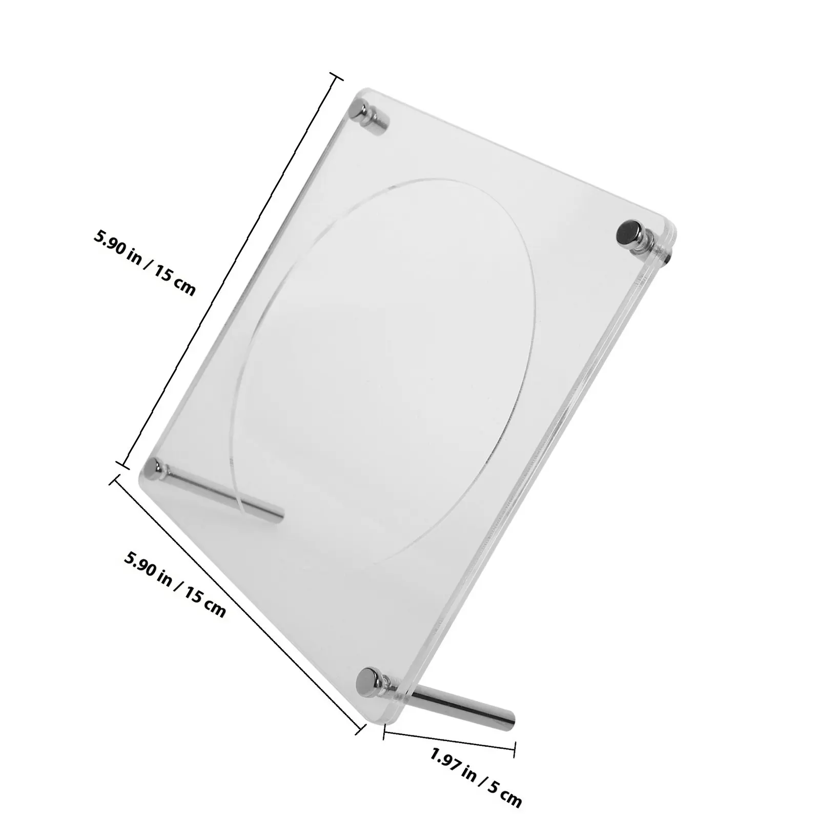 Cd Display Stand Rack Acrylic Desktop Organizer for Home Bedroom Retro Collection Storage Decorative Accessory