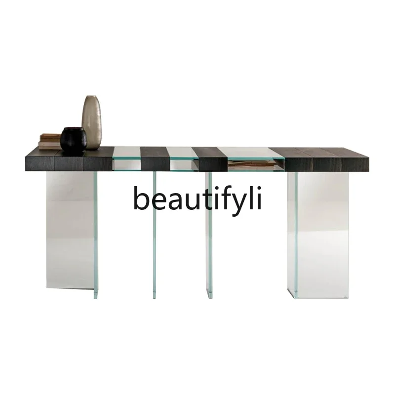 

Entry porch table Household villa high-end creative rectangular table Hotel lobby