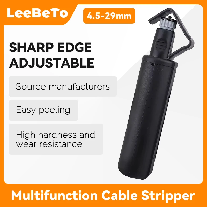 4.5-29mm Fiber Strippers Round Cable Stripper Fiber Optic Tool Optical Fiber Cable Jacket Slitter Longitudinal Strippers