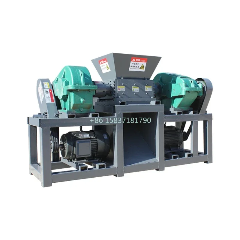 Customized Crush Shredder Single Shaft Tire Shredder Scrap Recycling Production Line Grinding Blade Film Tyre Shredder Machine