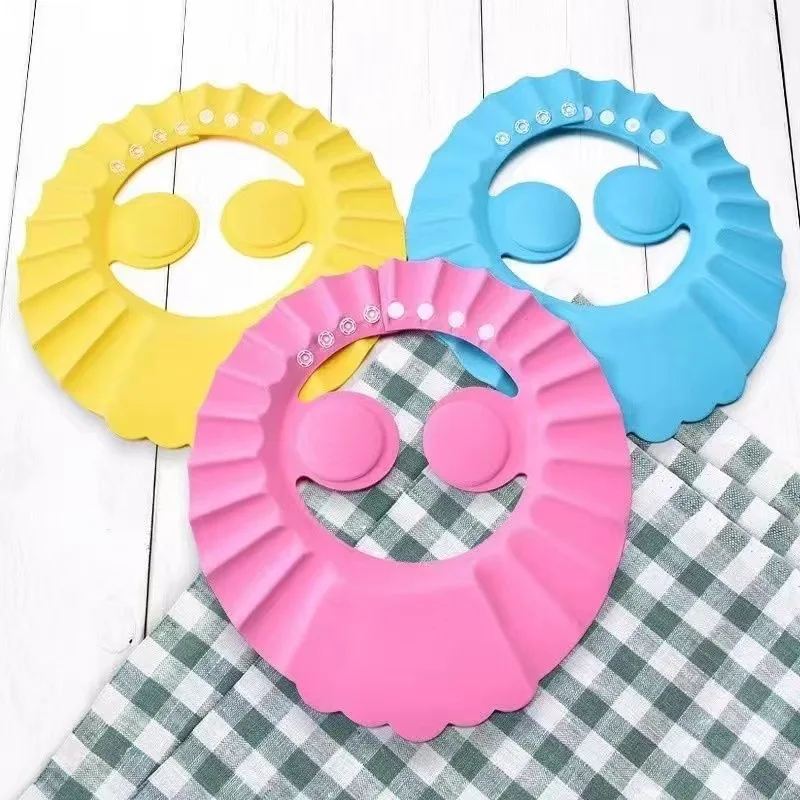 Safe Shampoo Shower Bathing Bath Protect Soft Cap Hat For Baby Wash Hair Shield Bebes Children Bathing Shower Cap Hat Kids