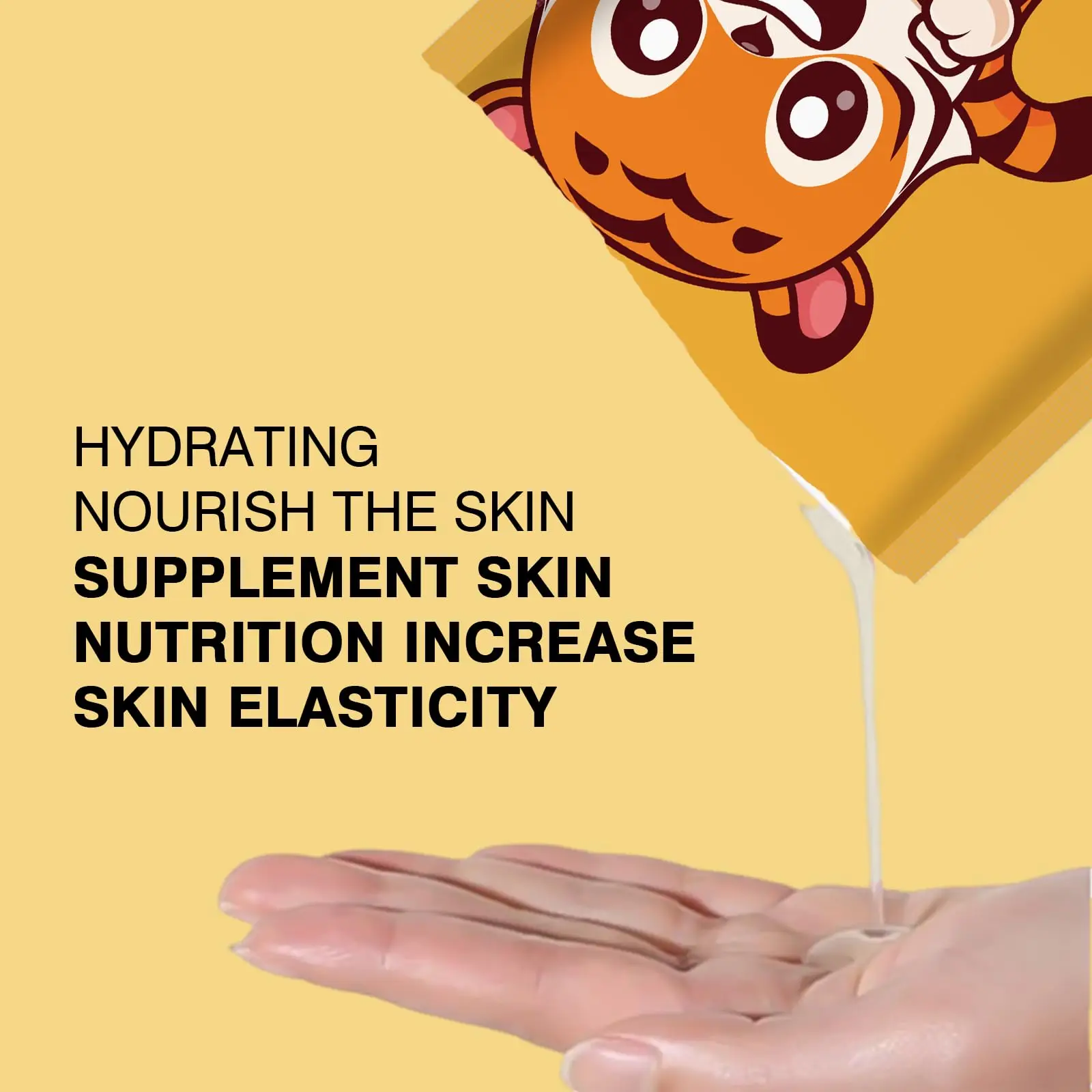 Animal Character Sheet Spa Masks for Kids Teens Collagen Hydrating Moisturizing Skincare Christmas Gift Set Party Favors, 5 Pack