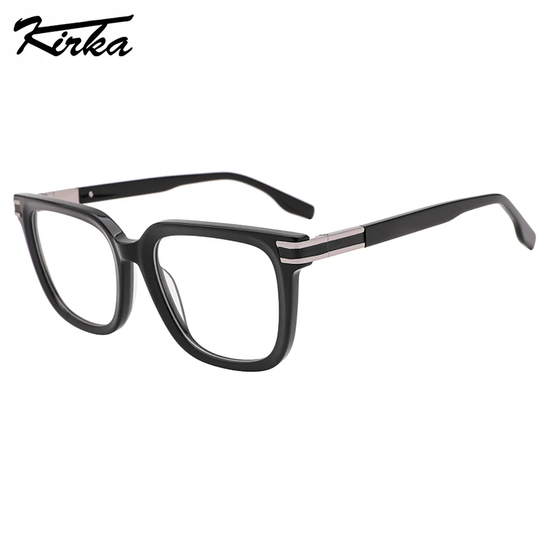 Kirka Men Eyeglasses Frames Acetate No fading Wear-resistant  Glasses Frames Optic Women Glasses with Clear Lenses FashionWD4270