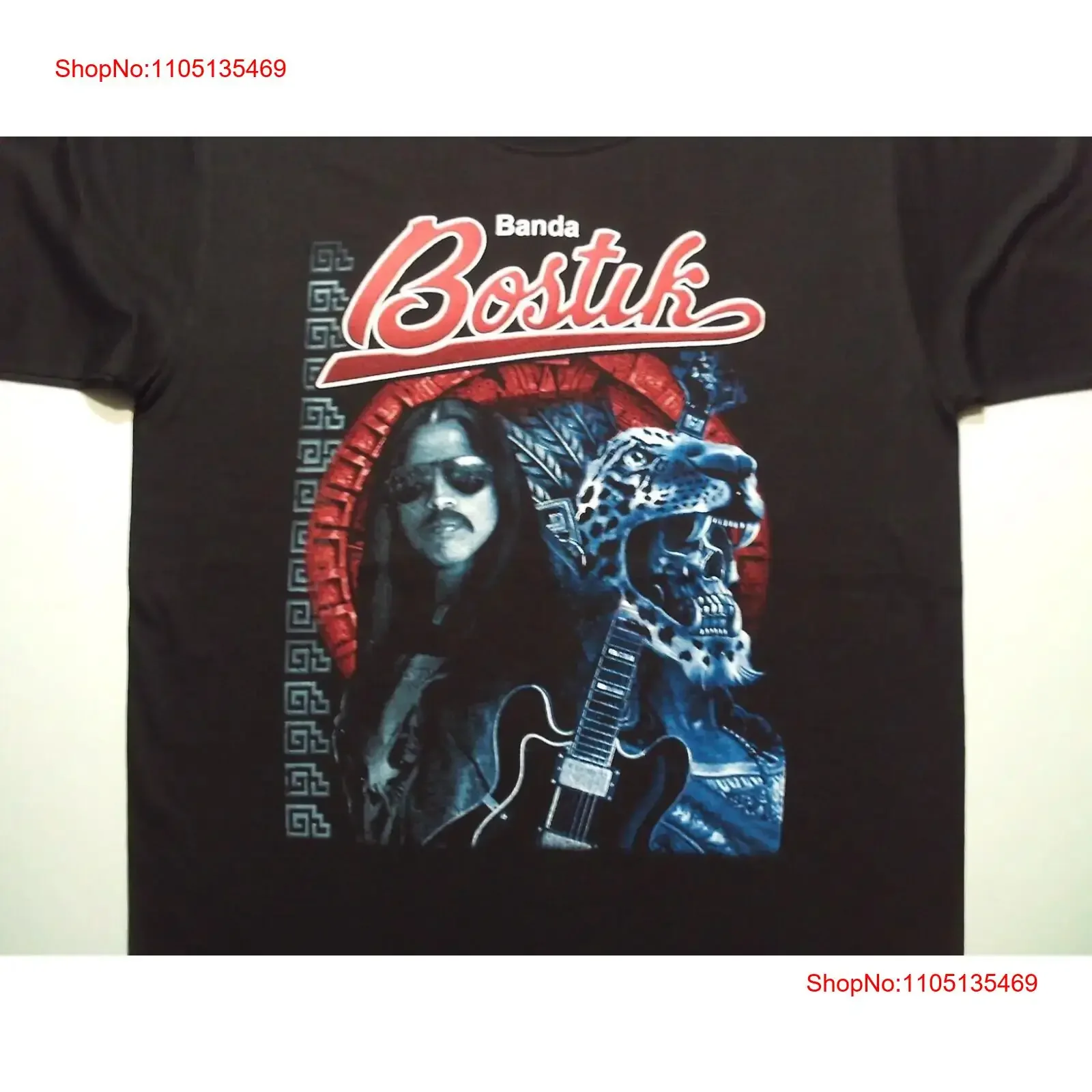 Vtg Banda Bostik Band Tour قطن أسود جميع المقاسات تي شيرت للرجال IN808 عتيق مغسول قابل للتنفس ملابس غير رسمية متعددة الاستخدامات #1