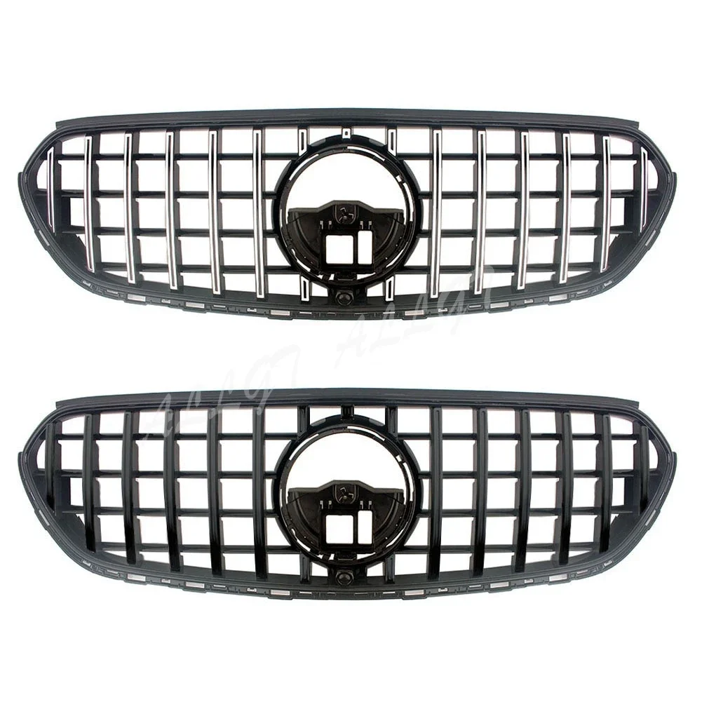 

New GT-R Style Vertical Bar Hood Front Bumper Center Hood Grille Cover For Mercedes Benz X254 GLC43 GLC300 2023 - 2025