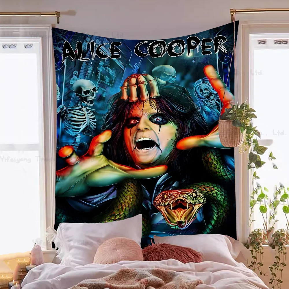 Певица Алиса Купер висящий богемный гобелен индийский Будда украшение стены колдовство богемный хиппи дешевый хиппи настенный гобелен