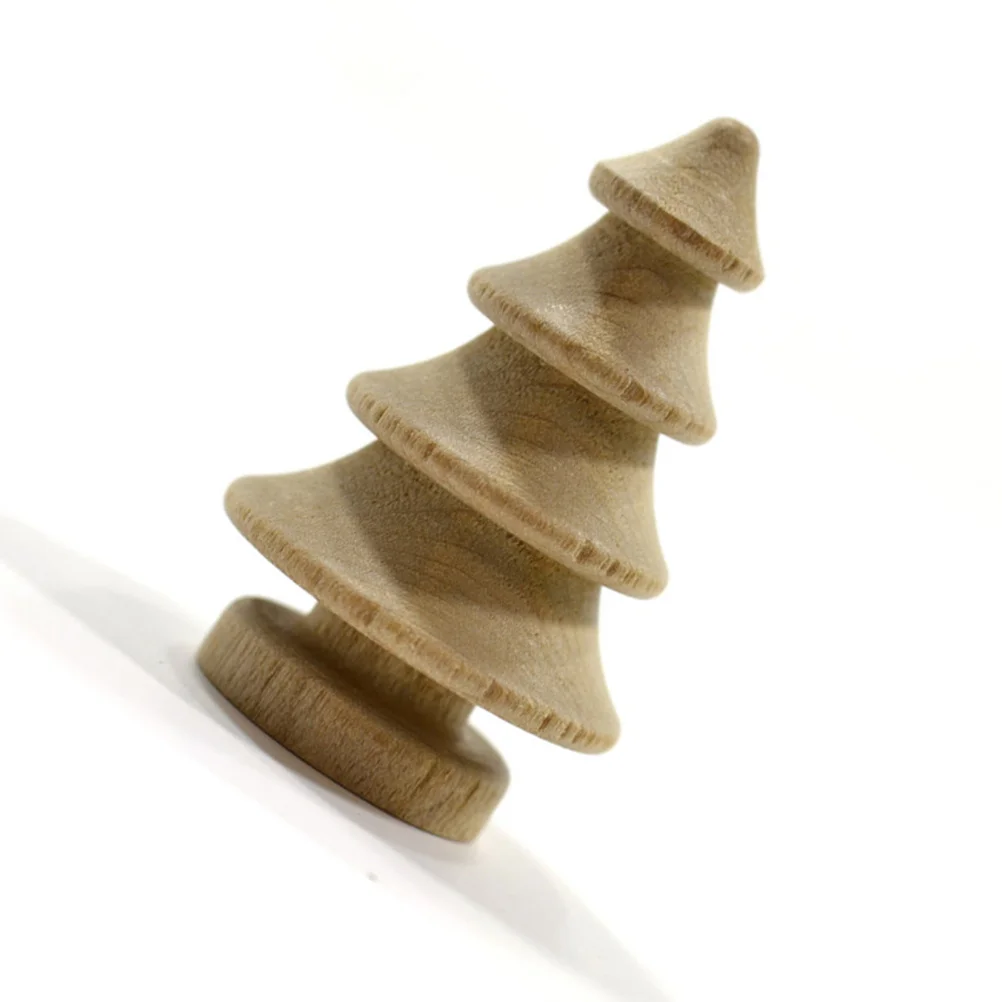 

20Pcs Wooden Xmas Tree Natural Unfinished Craft DIY Decoration Kids Christmas Table Decor Gift for Painting Unfinished Xmas Tree