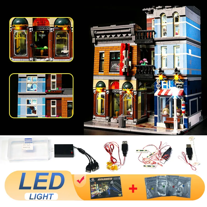 

LED Light Kit For LEGO 10246 Detective's Office Compatible With 15011 Gift (Not Include Building Blocks Bricks Kits Sets Model)
