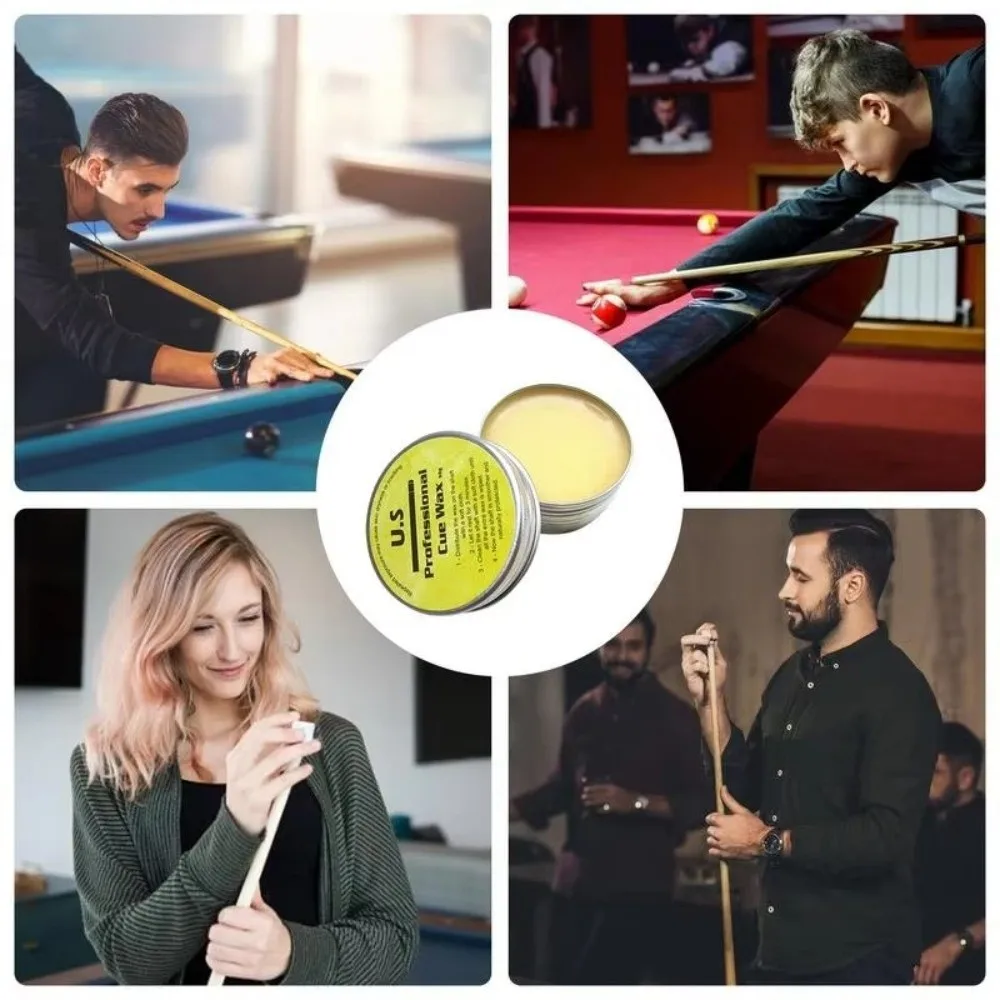 

Silky Finish Pool Cue Shaft Wax Wood-Specific Formula Cue Shaft Cleaner Pool Cue Wax Cue Stick Supplies Shaft Maintenance Wax