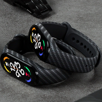 Carbon Fiber Strap For Xiaomi Mi Band 7 6 nfc Wristband smart watch MIband 5 Silicone Bracelet Correa Mi Band 5 4 3 Accessories