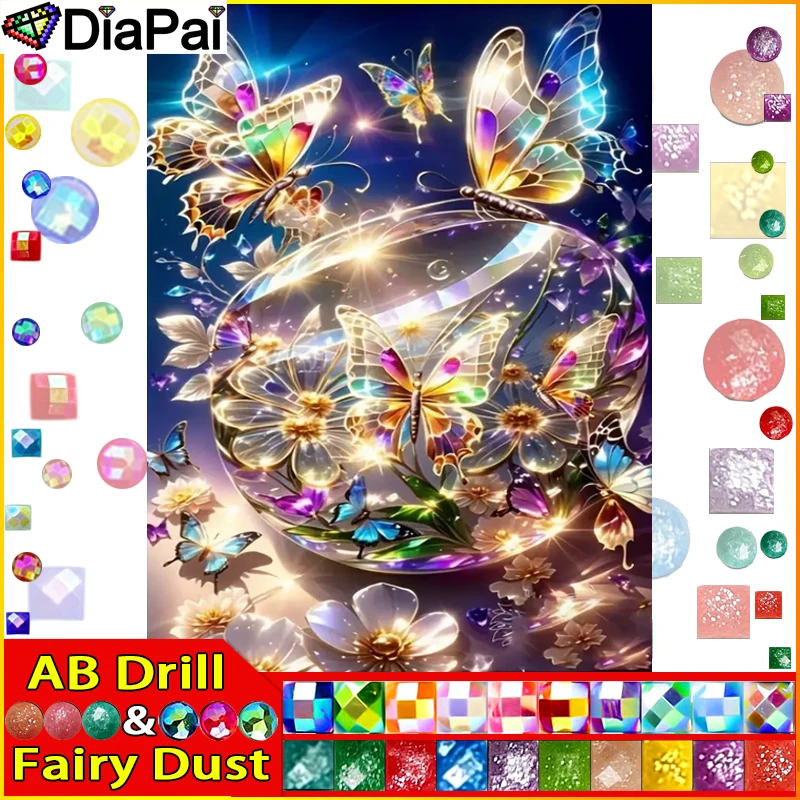 DIAPAI Fairy Dust AB 5D Diy Diamond Painting Cross Stitch