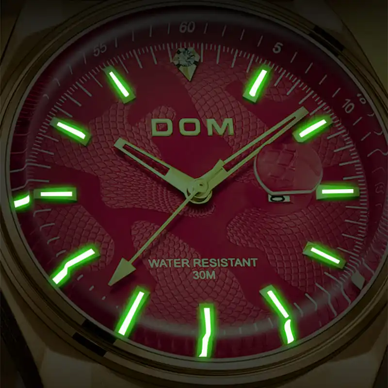 DOM 1782, брендовые женские кварцевые часы, роскошные золотые повседневные часы с ремешком из нержавеющей стали, водонепроницаемые светящиеся элегантные женские деловые часы