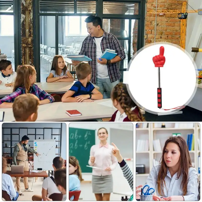 Imagem -03 - Whiteboard Finger Pointer Classroom Point Stick Hand Pointer Guide Apresentação Suprimentos Aço Inoxidável