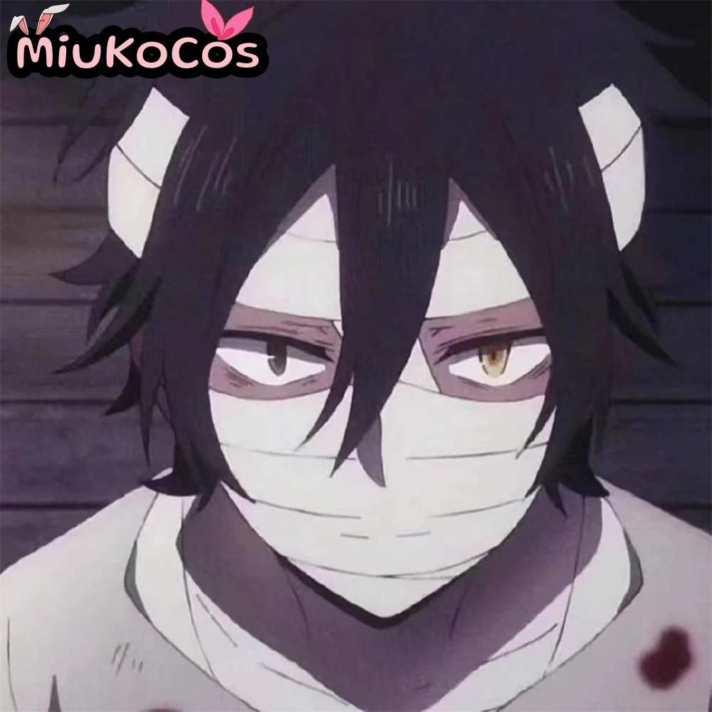 متوفر في المخزون إسحاق فوستر شعر مستعار تأثيري MiukoCosplay لعبة ملائكة الموت تأثيري