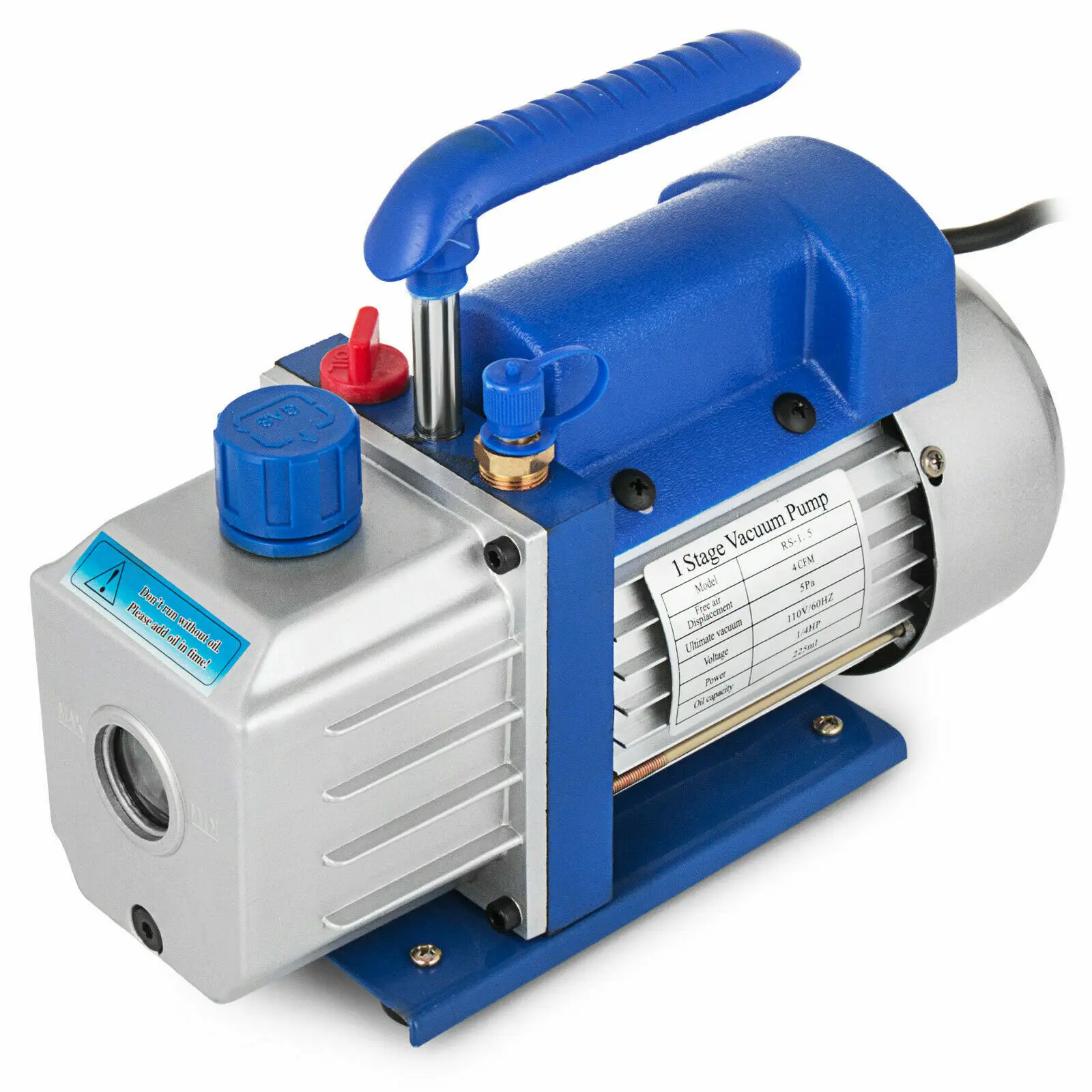 Industrial 5 Gal Vacuum Chamber Set 5CFM Rotary Vane Vacuum Pump for Epoxy Resin Degassing Wood Stabilization