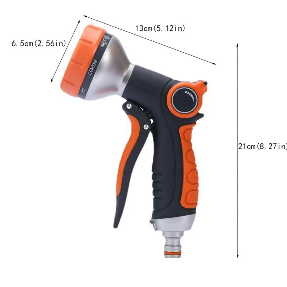 ارتفاع ضغط خرطوم حديقة فوهة نونسليب مقبض الدورية الرش رئيس حديقة البخاخ كمية المياه قابل للتعديل