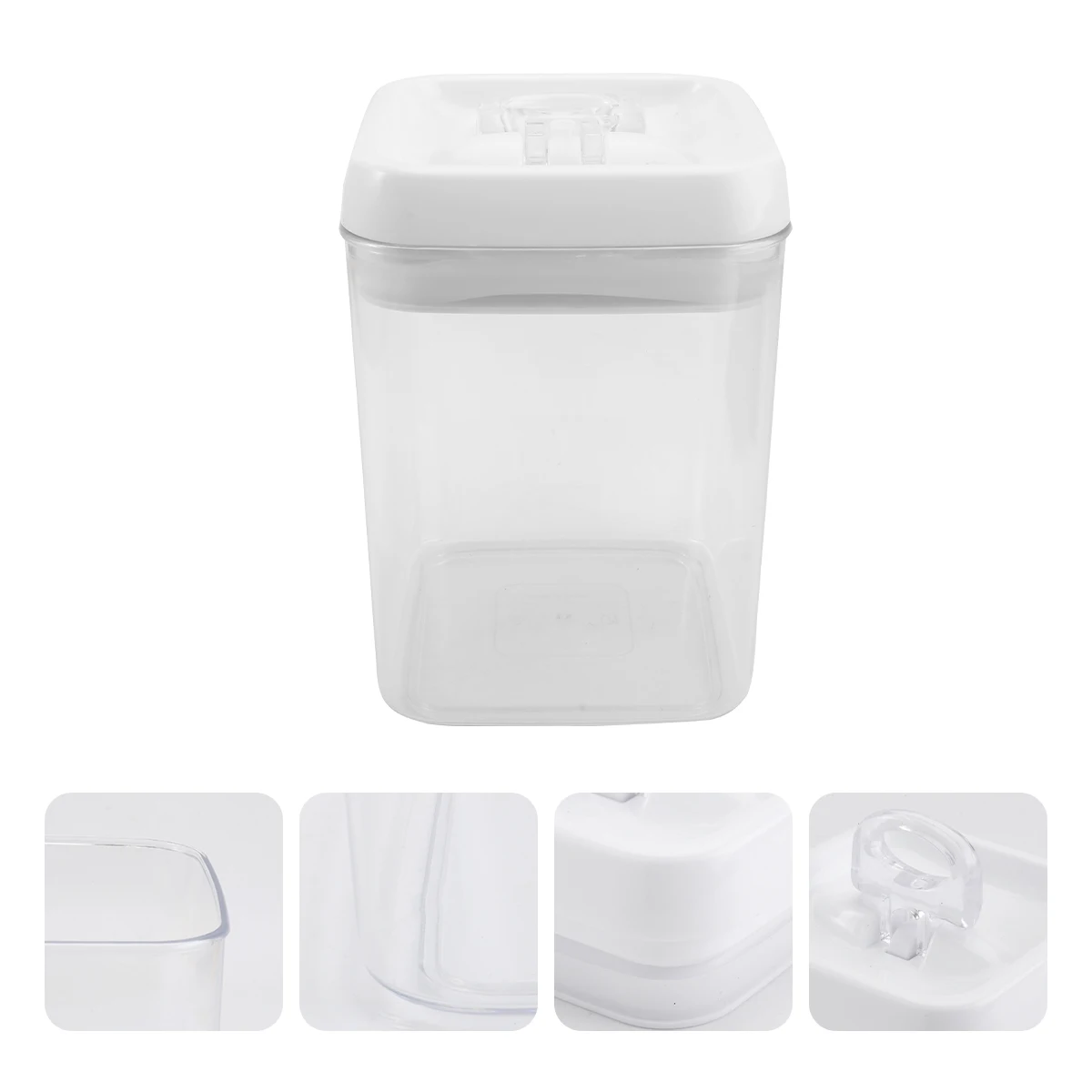 

Plastic Food Storage Containers Sealed Canister Easy Clean Airtight Kitchen Holder Grain Box Transparent Odorless EcoFriendly