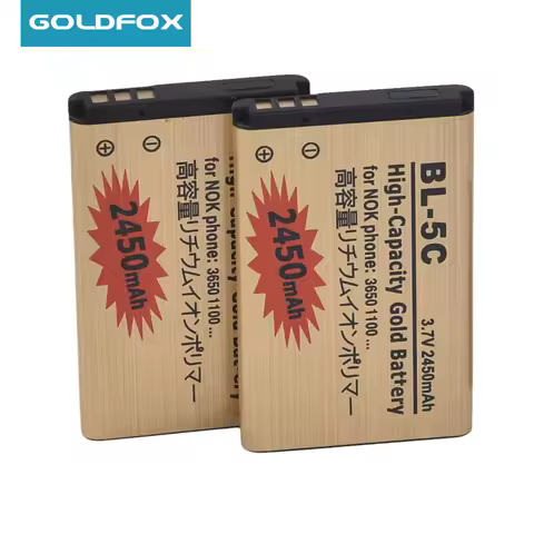 1020/2450mah High Capacity BL-5C Battery For Nokia 2610 1100 1110 1112 1116 6230 6630 N70 N71 N72 N91 E60 BATTERY 5C BL5C