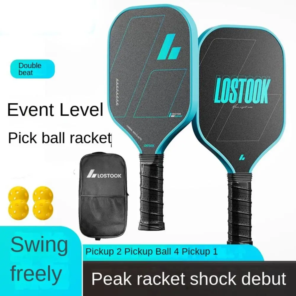 

Весло для пиклбола из стекловолокна, нескользящая ручка, ребристая ручка, ракетка для пиклбола, легкое тренировочное оборудование для пиклбола