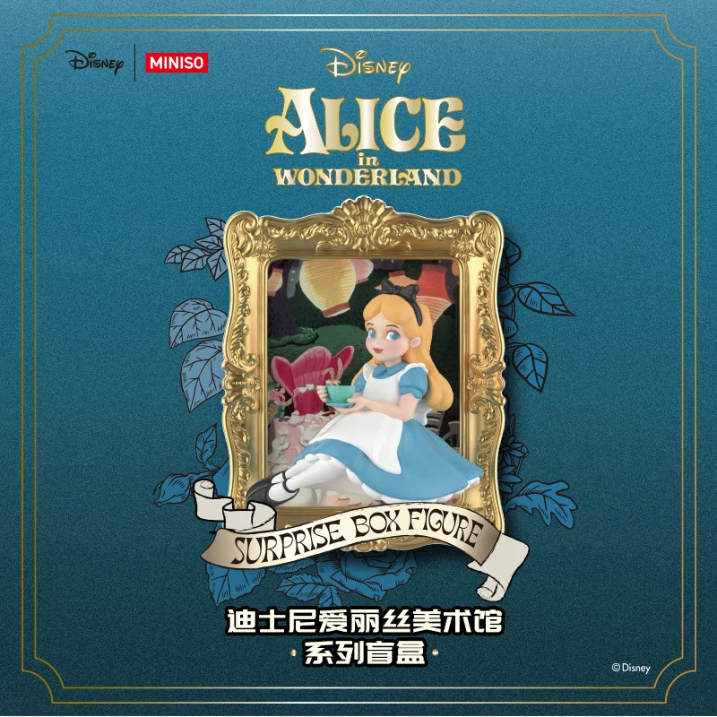 

MINISO Disney ALICE In WONDERLAND Series Blind Box Guess Bag Mystery Box Toys Doll Cute Anime Figure Desktop Ornaments Gift