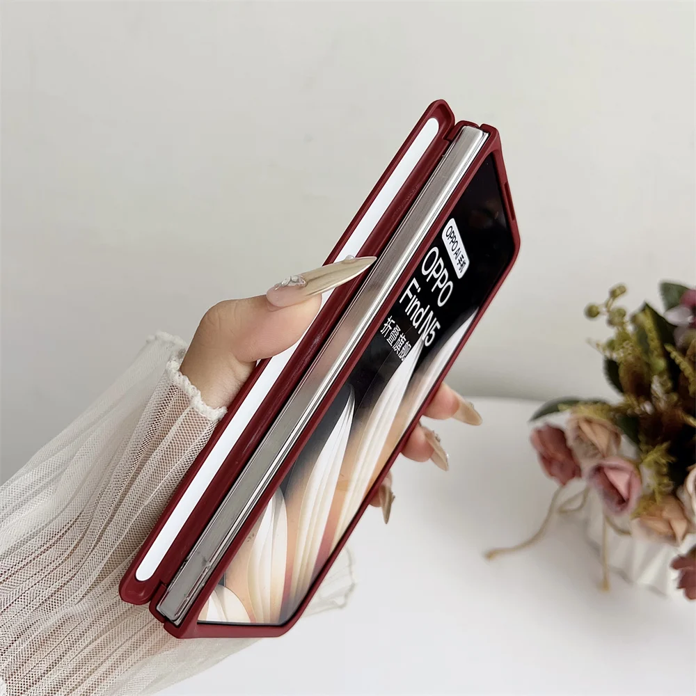 Etui na telefon w jednolitym kolorze do OPPO Find N5 Axis Hinge Protective PC Hard Shell Back Cover — zdjęcie produktu 6