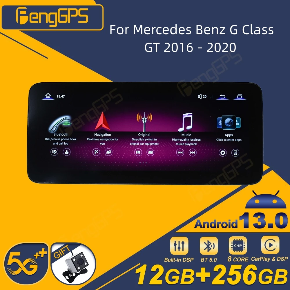 For Mercedes Benz G Class GT 2016 - 2020 Android Car Radio 2Din Stereo Receiver Autoradio Multimedia Player GPS Navi Head Unit