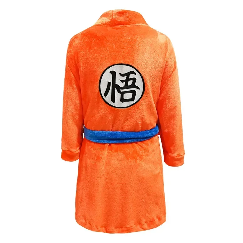 Novo dragão anime bola filho conjunto completo goku laranja noite-roupão unisex adulto crianças hallloween festa cosplay traje uniforme