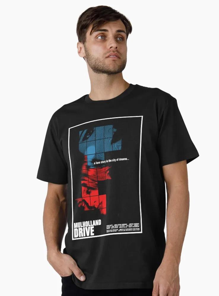 

0327 Silencio Horror movie Mulholland Drive Gift t shirt Retro David Lynch film graphic clothing 100% cotton Large size Tops