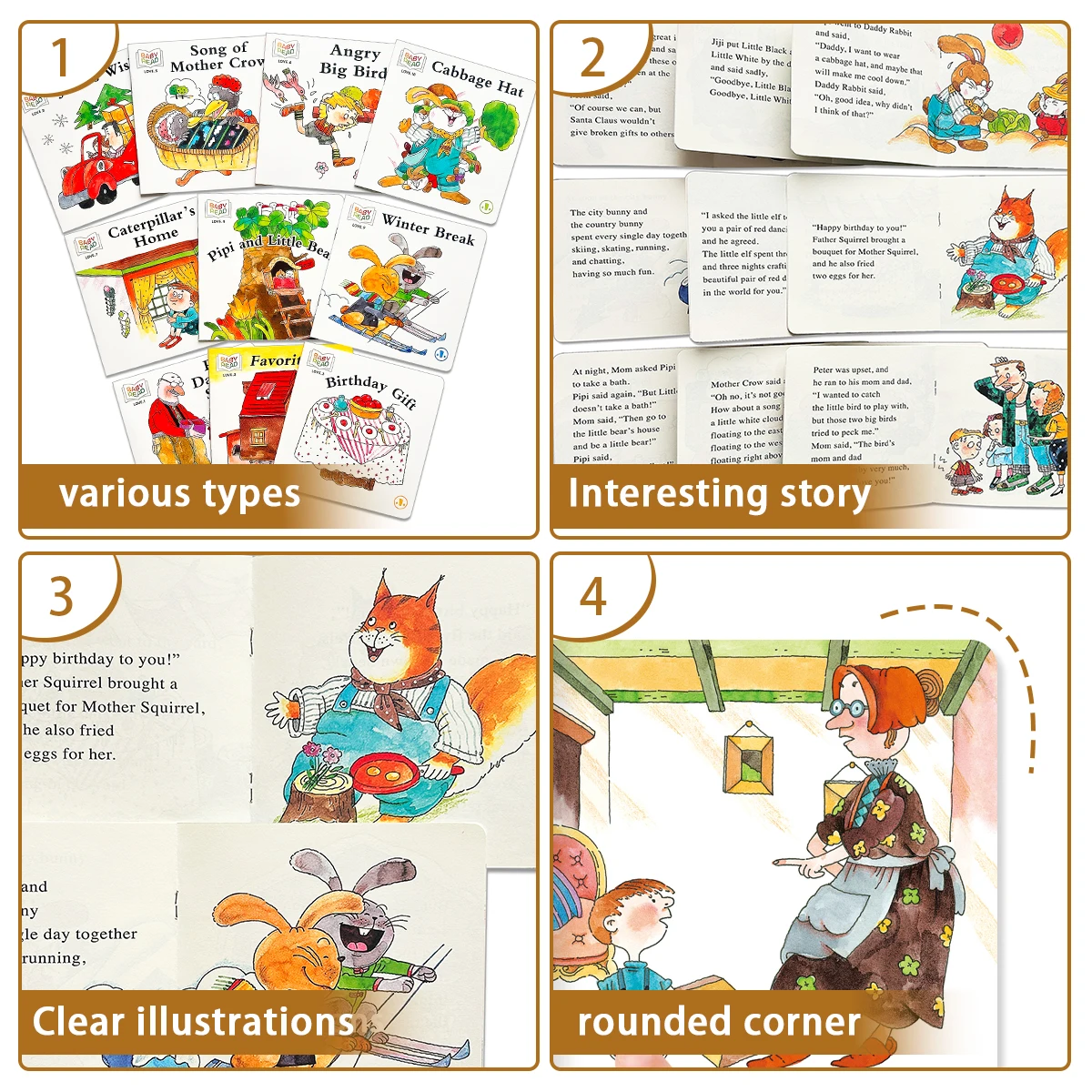 Ensemble de 10 livres d'histoires d'apprentissage pour enfants, édition anglaise, livres d'images éducatifs pour enfants