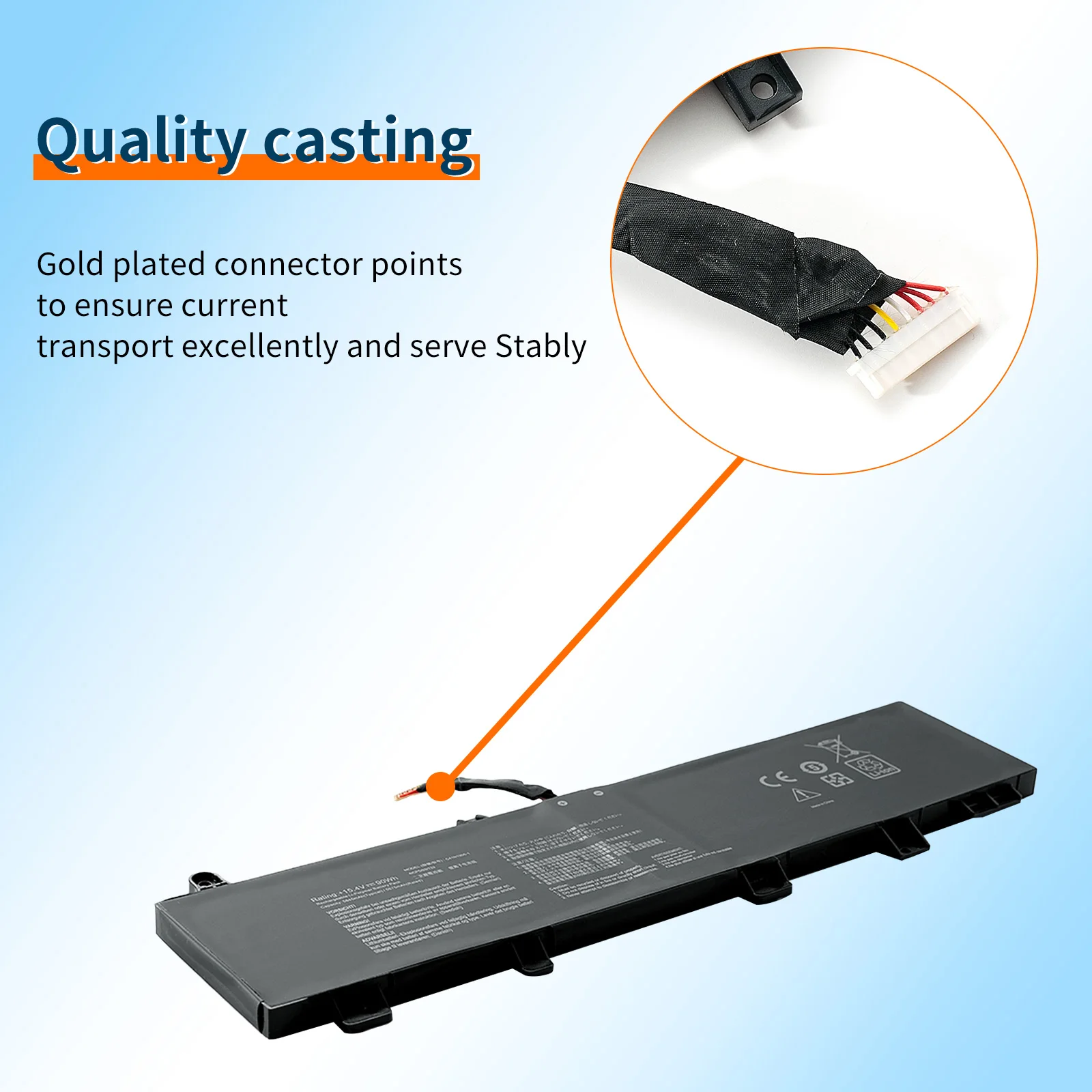 BVBH Laptop Battery C41N1906-1 90Wh For  ASUS Rog GA551QS GX550LWS GX550LXS GX551QM/QS TUF506QR FA506QR FA706QR FA706QM TUF566QM