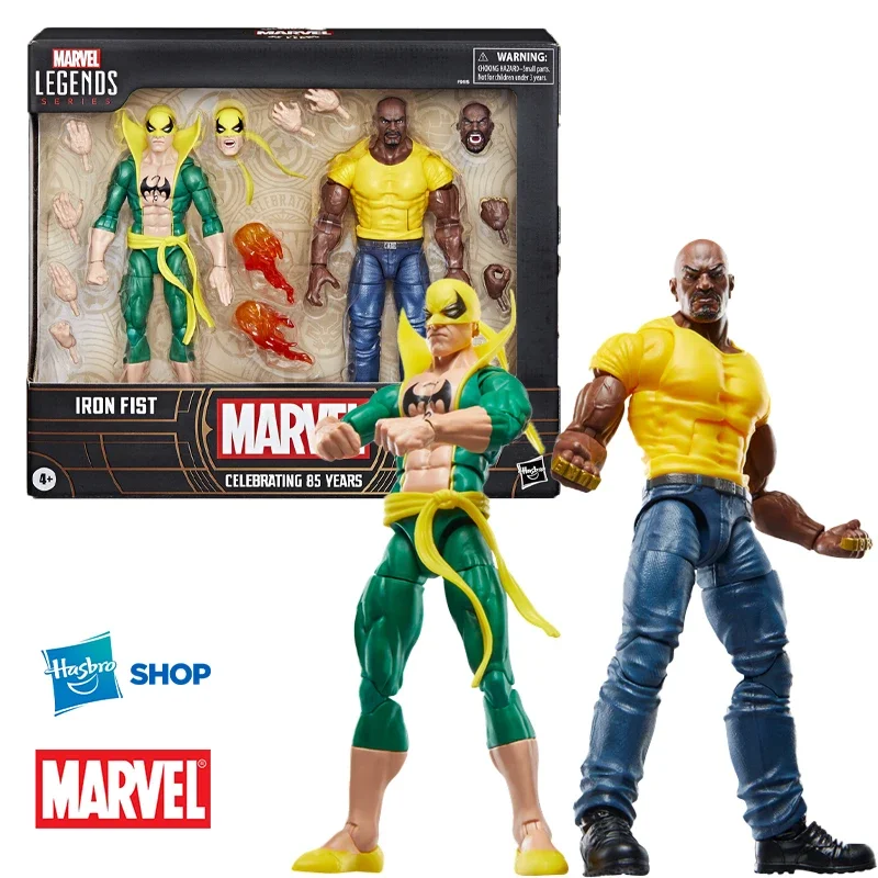 Hasbro Marvel Legends Series Iron Fist and Luke Cage 6-in Action Figure Boy Birthday Gift New Free Delivery