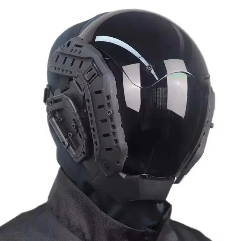 Cyber Punk Mask Cosplay Costumes Sci-Fi Mech Soldier Mask Halloween Party Carnival Comic-Con Bar Props Coser Helmet Adult Gift