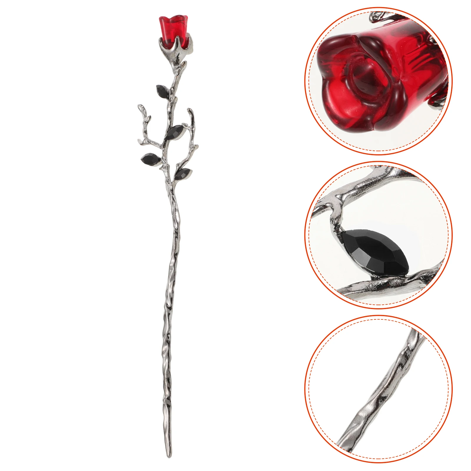 

Vintage Style Metal Chopstick Durable Lightweight Stick Women Elegant Bun Styling Tool Decorative Accessory For Weddings Daily