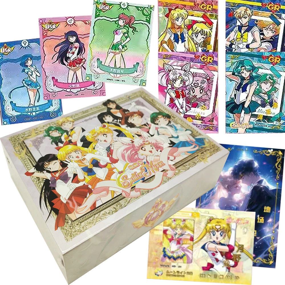 

Коллекционные карты японского аниме «Сейлор Мун», хобби, волшебные девушки, креативные забавные карточки-трансформеры-сюрпризы, детские периферийные подарки