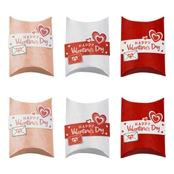 50PCS Valentine's Day gift boxes with gift labels, pillowcases with heart-shaped imprints, candy boxes, wedding gift boxes