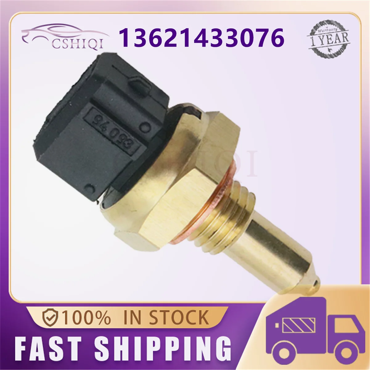 13621433076 Coolant Water Temperature Sensor For BMW E39 520i E46 E90 F30 E63 E60 550i E61 F10 128i 135i E81 F32 X1 X3 X5 Z3 Z4