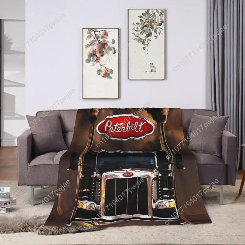 

A Peterbilt Creative Inspiration Design Ultra Soft Flannel Fleece Blanket, Warm And Comfortable Living Room Blanket Office Blan