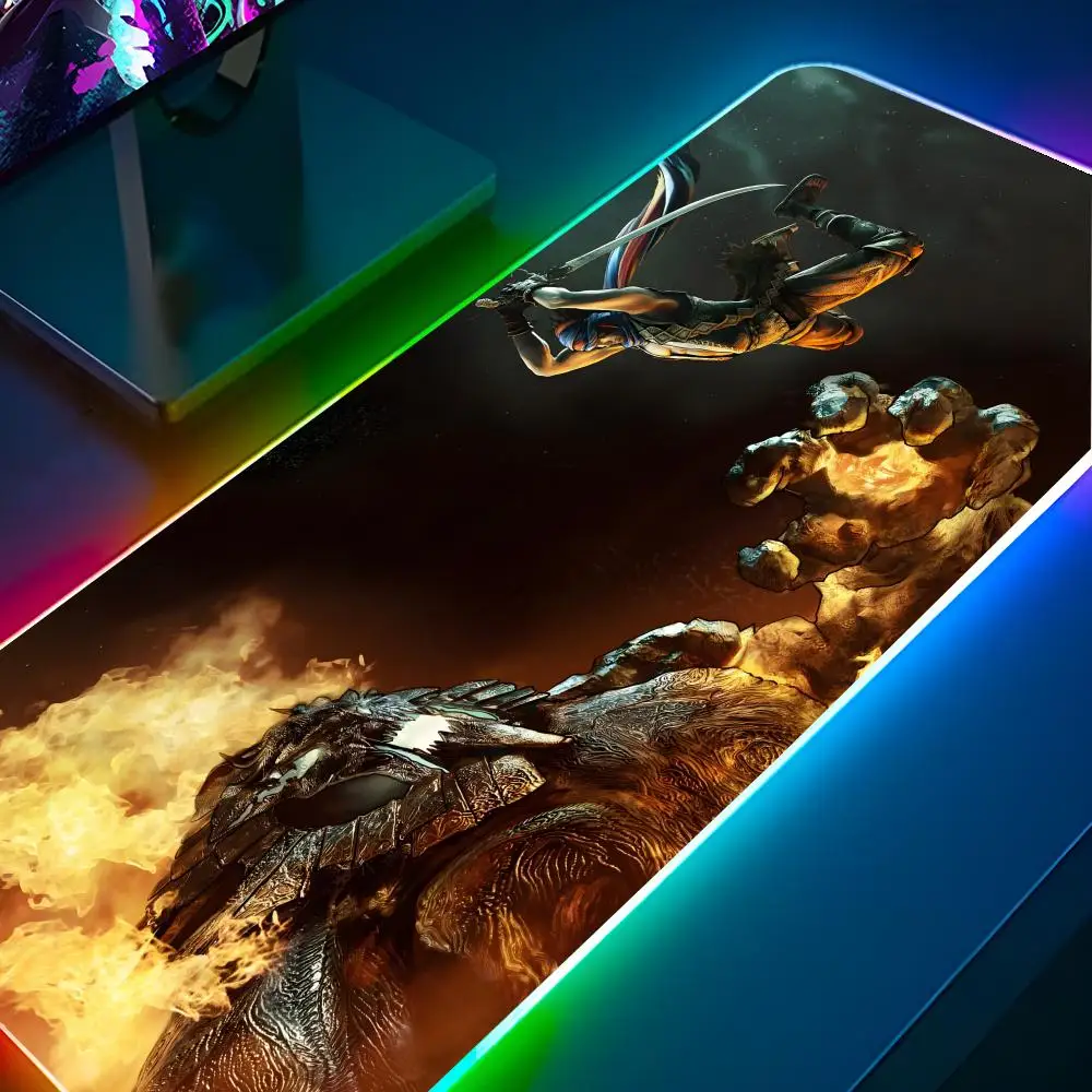 

Коврик для мыши Prince Of Persia, коврик для мыши с RGB-подсветкой, коврик для мыши для ноутбука, коврик для мыши для ноутбука, геймерский компьютерный стол, игровые аксессуары