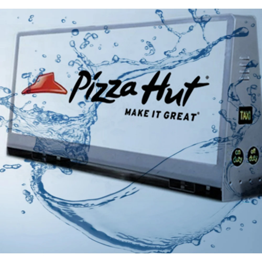 Светодиодный экран на крышу автомобиля P3 для рекламы такси, водонепроницаемая уличная система управления 4G WIFI, разрешение 4K, цифровые дисплеи вывесок