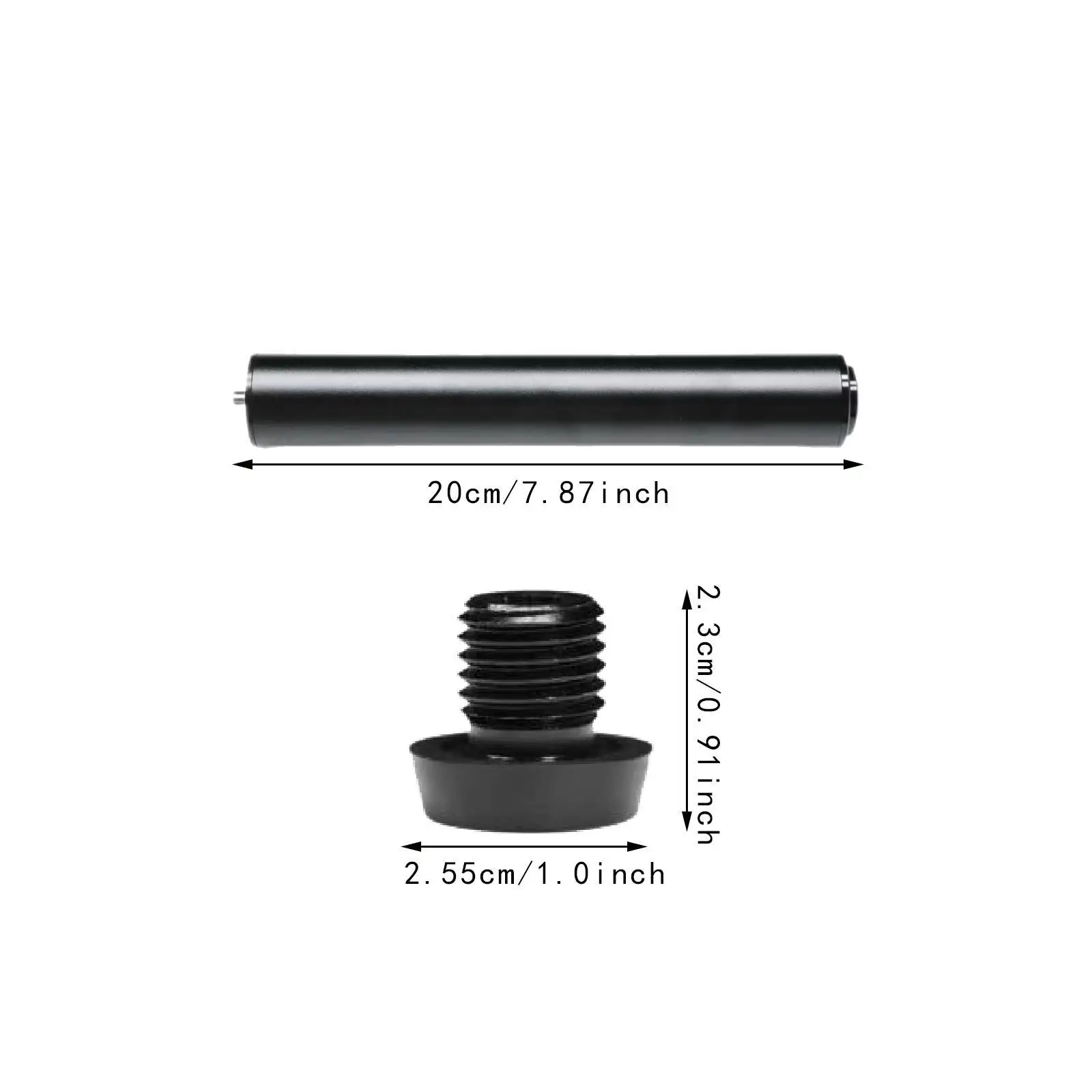 

Universal Pool Cue Extender Black Aluminum Alloy Billiard Extension for Pool Stick Cue Billiard Supplies