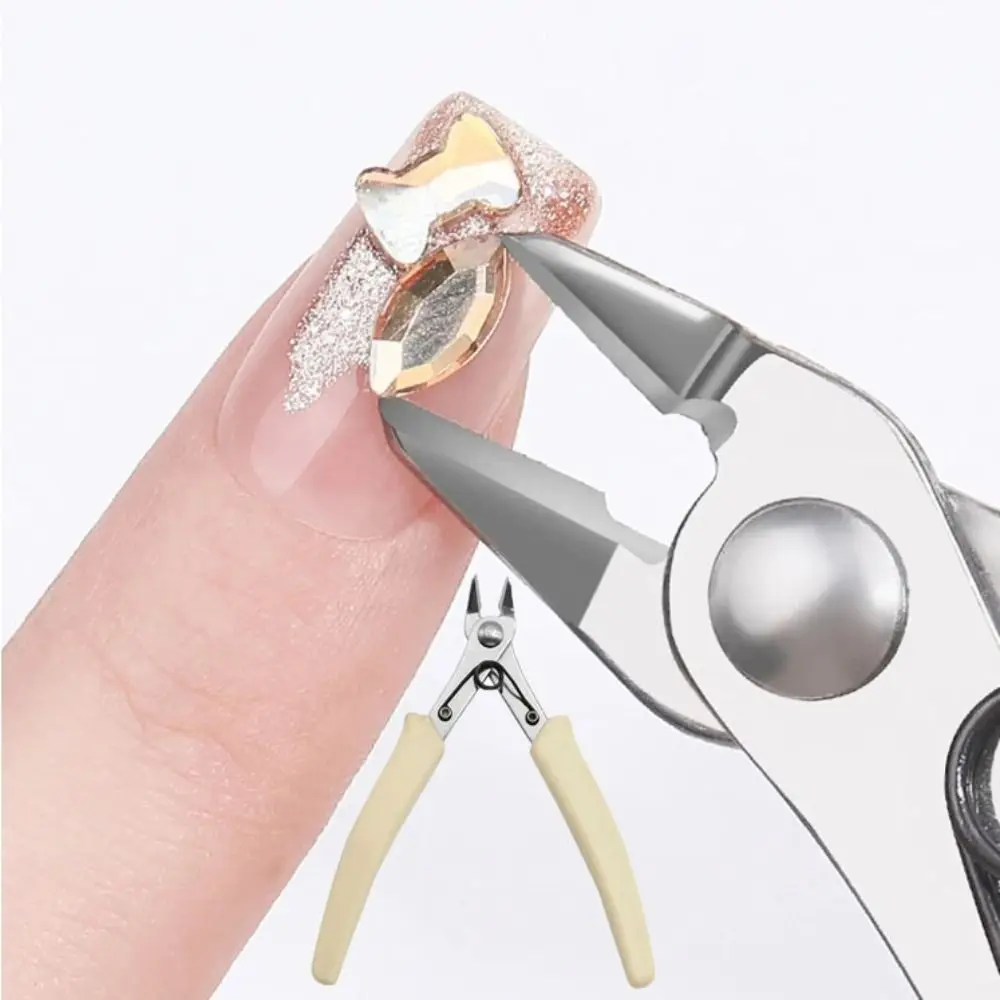 

Curved Flat Nose Professional Nail Clipper Pointed Nose High Force Removal Pliers Heavy-duty Metal Chain Cutting Manicure